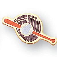 Baseball, Bat & Glove Enamel Pin