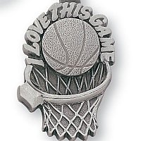 Basketball Pewter Key Chain