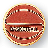 Basketball Chenille Enamel Lapel Pin