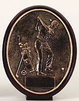 Golf Bronze Series - Resin Oval