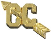 Cross Country Letter Chenille Pin