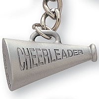 Cheerleading Pewter Key Chain