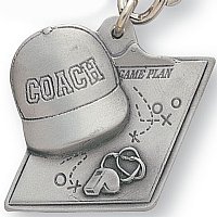 Coach Pewter Key Chain