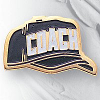 Coach's Hat Chenille Enamel Pin