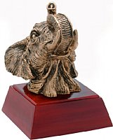 Elephant Mascot Resin Figurine