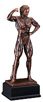 Medium Female Bodybuilding Gallery Resin Sculpture