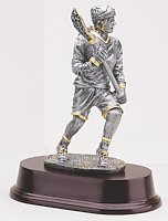 Lacrosse Female Resin Figurine