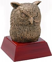 Owl Mascot Resin Figurine