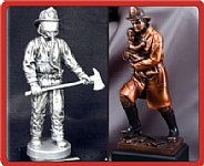 Firefighter Resin Figurines