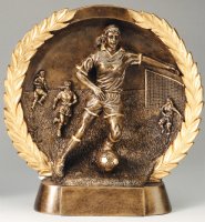 Soccer High Relief 3D Plate Female