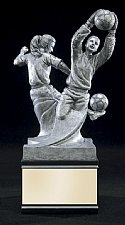 Soccer Double Action Female Trophy