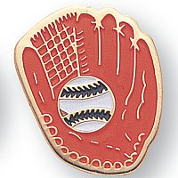 Softball Glove Enamel Pin
