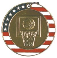 Basketball Medal Stars & Stripes