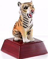 Tiger Color Mascot Resin Figurine