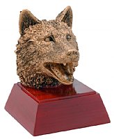 Wolf Mascot Resin Figurine