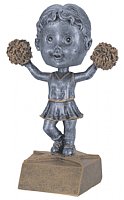 Cheerleading Bobble w/Face Figurine