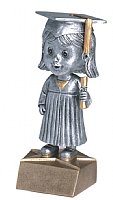 Graduate Female Bobble Head w/Face 