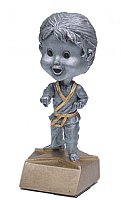 Karate Bobble Head Female Figurine