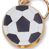 Soccer Enamel Fill Key Chain