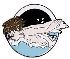 Swimming Manga Pin